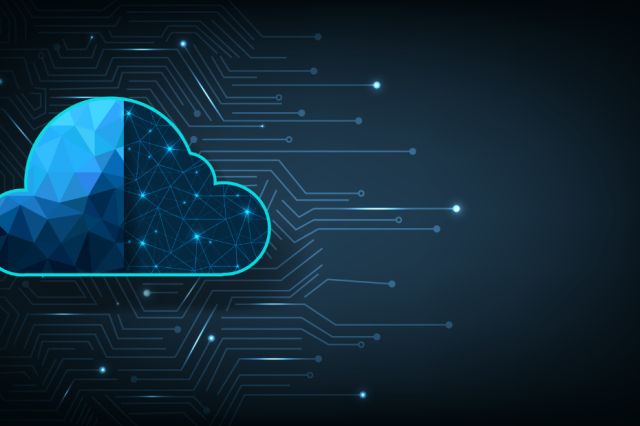 cyber vector illustration of data transmission