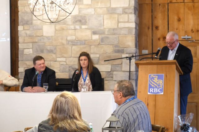 Ottawa Next Green Revolution event panelists: Morley J Wallace, Bruce Hudson, Laura Scott.