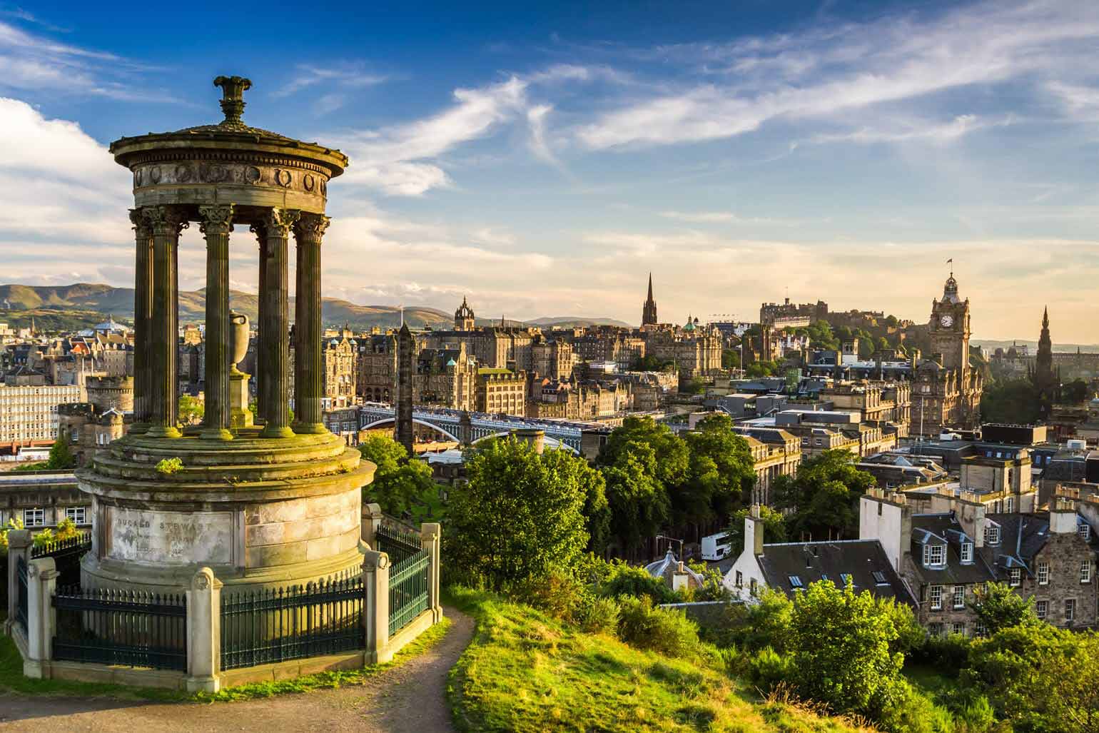 Vue magnifique de la ville d’Édimbourg.